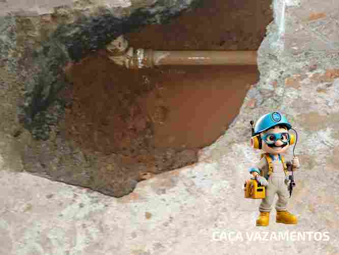 Solução em caça vazamento de água no piso parede, solo, teto e laje